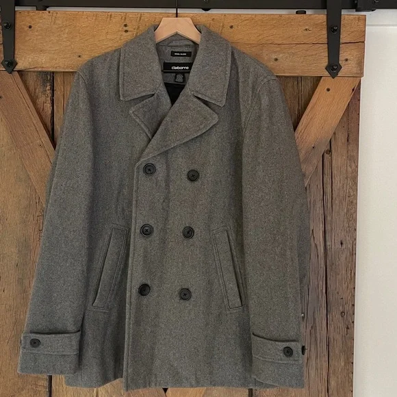 Claiborne Jackets Coats Mens Claiborne Wool Blend Double